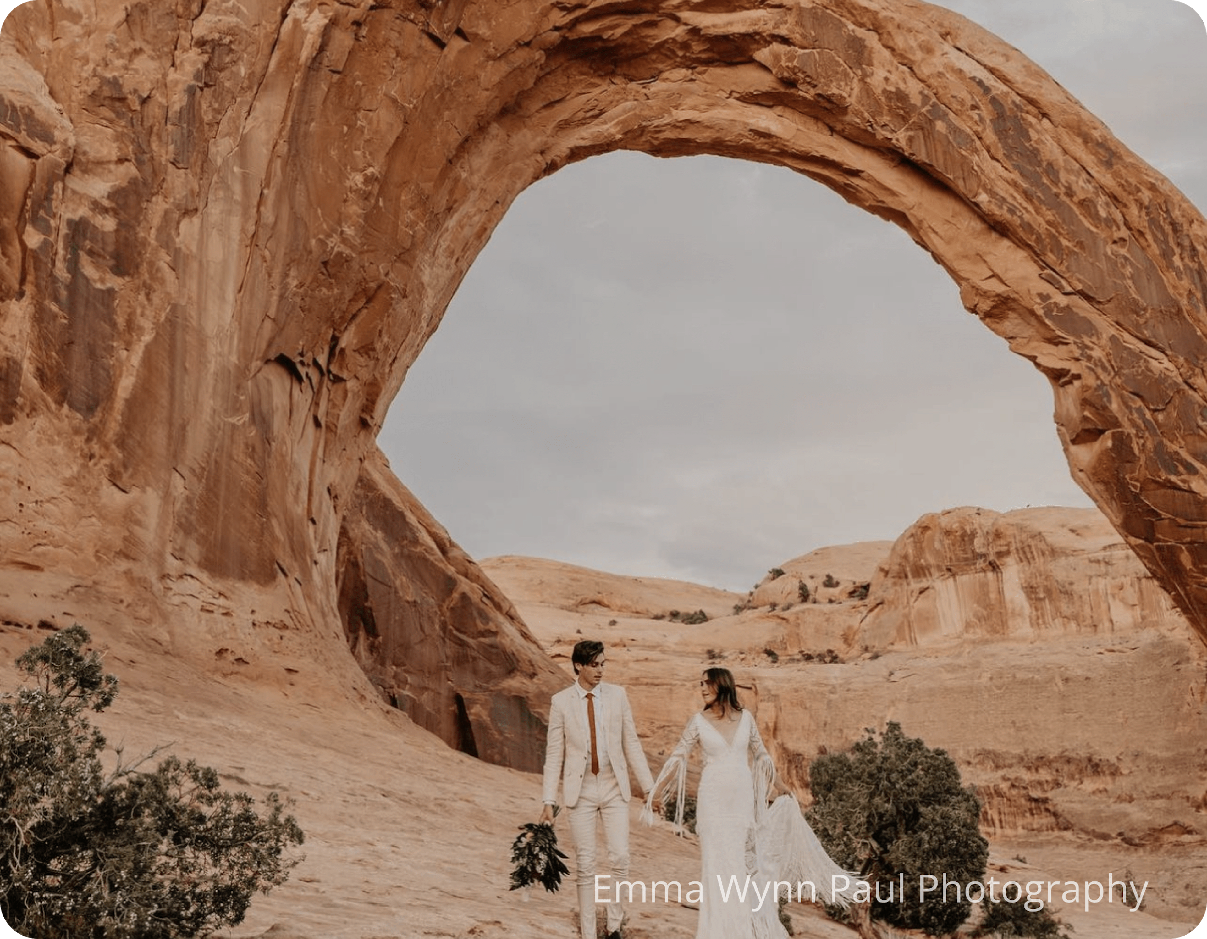 Arches National Park Elopement Couple