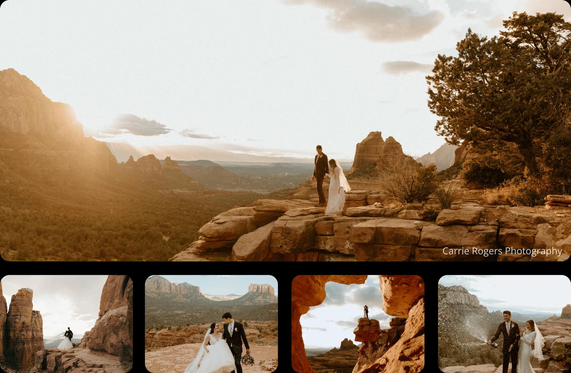 elopement and intimate wedding in Arizona package