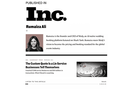 INC. weekly columnist covering AI x Events Industry